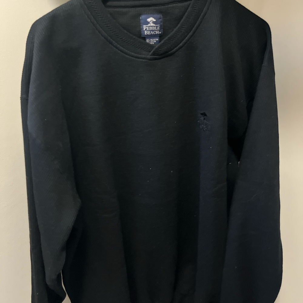 Vintage Pebble Beach V-Neck Sweater